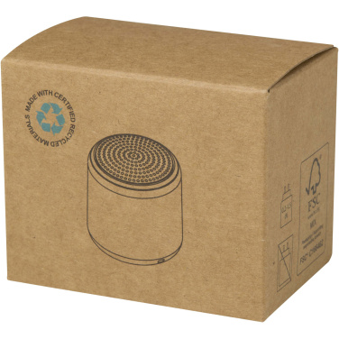 Logo trade advertising products image of: Velkis 3W recycled plastic wireless Bluetooth® speaker