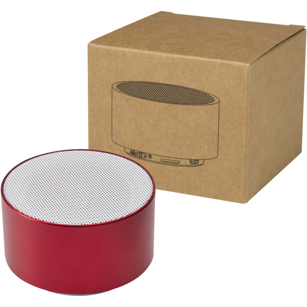 Logo trade promotional item photo of: Ankaa 3W recycled aluminium wireless Bluetooth® speaker