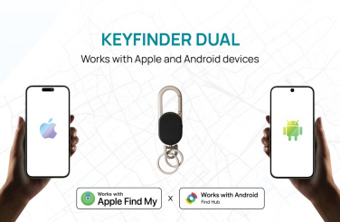 Logo trade promotional merchandise picture of: Keyfinder Dual keychain with worldwide locating