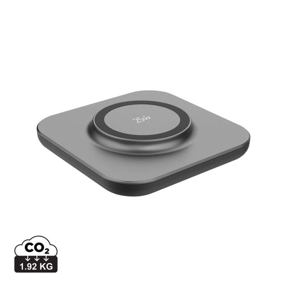 Logo trade promotional gift photo of: Quantum ultra-fast 25W magnetic wireless charging pad