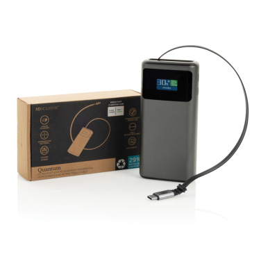 Logo trade promotional item photo of: Quantum RCS ultra-fast PD45W 10.000mAh powerbank with screen