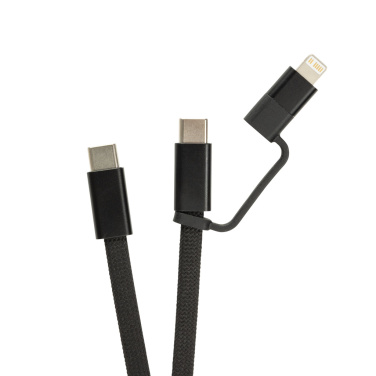 Logotrade promotional giveaways photo of: Arc RCS recycled Ultra-thin 60W 2 in 1 magnetic cable