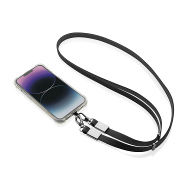 Logotrade promotional merchandise image of: Nivo RCS recycled PET Crossbody lanyard
