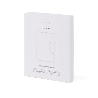 Logo trade promotional gifts image of: VINGA Baltimore RCS Passport Cover With Finder Dual