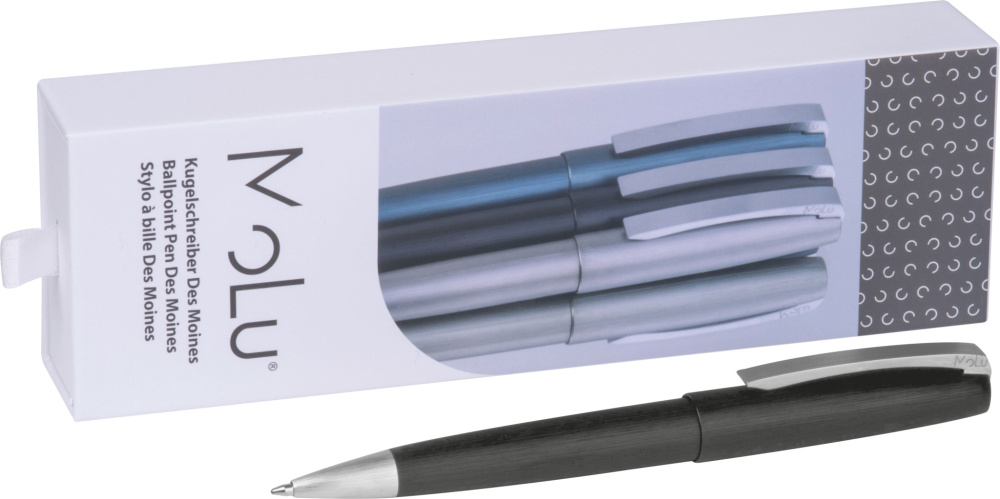 Logo trade promotional gifts picture of: Metal ballpoint pen Des Moines MoLu