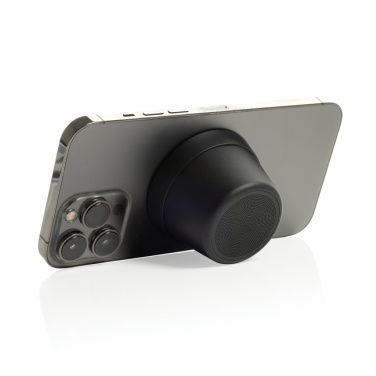 Logo trade advertising products picture of: Nivio RCS recycled aluminum magnetic 5W Speaker