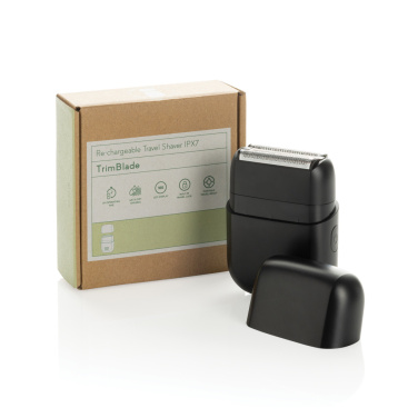 Logo trade promotional giveaways picture of: TrimBlade re-chargeable Travel Shaver IPX7