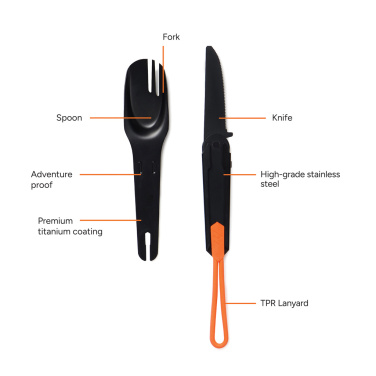 Logo trade corporate gift photo of: Nordic Drift Trail 4 in 1 outdoor cutlery