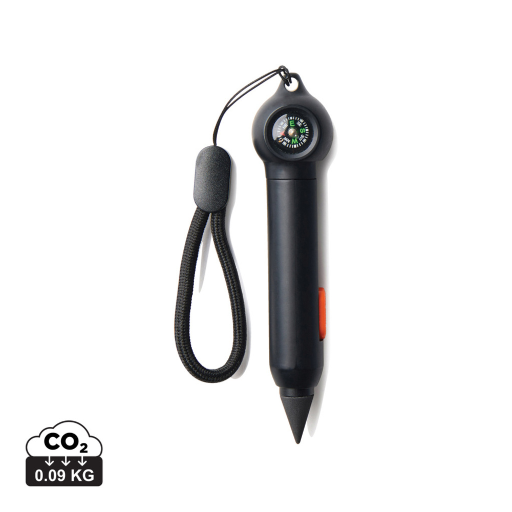 Logo trade promotional merchandise image of: Nordic Drift Trial RCS Portable Infinity Pocket Pen W Compas