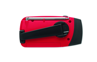 Logo trade advertising products picture of: Portable radio SOS with LED torch