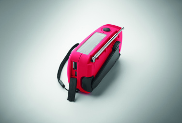 Logo trade promotional gift photo of: Portable radio SOS with LED torch