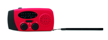 Logo trade business gifts image of: Portable radio SOS with LED torch