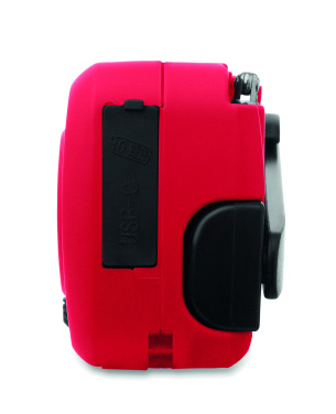 Logo trade promotional items image of: Portable radio SOS with LED torch