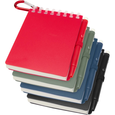 Logotrade promotional product image of: Lig Mini recycled outdoor soft cover notebook and ballpoint pen set (black ink)