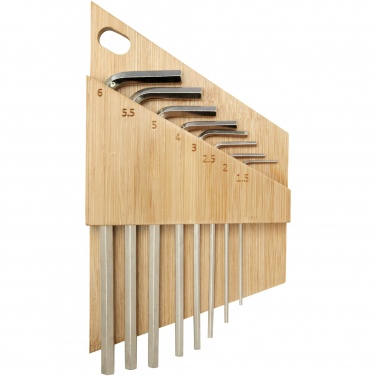 Logotrade firmakingid pilt: Bambusest kuuskantvõtmete komplekt