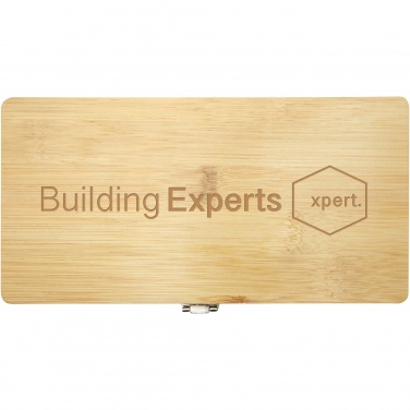 Logotrade meene foto: Neetiga 19-osaline bambusest/taaskasutatud plastist tööriistakomplekt