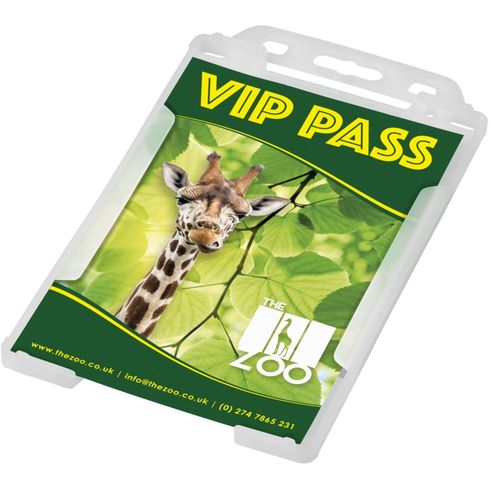 Logo trade reklaamtooted foto: Pierre taaskasutatud plastikust kaardihoidja 