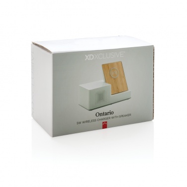 Logotrade firmakingitused pilt: Ontario 5W juhtmevaba laadija koos kõlariga