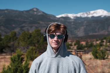 Logo trade firmakingid foto: RCS taaskasutatud plastist Elite Kokkupandavad juhtmevabad kõrvaklapid