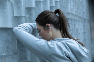 Logotrade reklaamkingi foto: Urban Vitamin Pacifica RCS plastikust kõrvaklapid