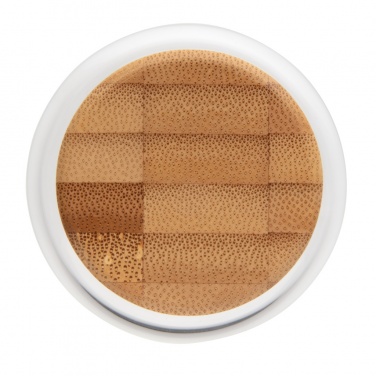 Logo trade meene pilt: Impact borosilikaatklaasist pudel bambusest kaanega