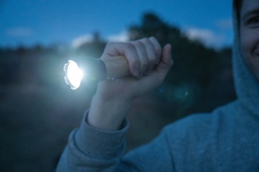 Logotrade ärikingitused pilt: Lucid 5W RCS sertifitseeritud taaskasutatud plastikust ja bambusest taskulamp