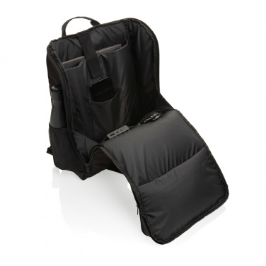 Logotrade reklaamkingituse foto: Pedro AWARE™ RPET luksuslik seljakott 5 W päikesepaneeliga