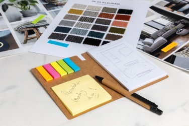 Logo trade firmakingituse pilt: Kraft-kleeppaberite A6 vihik koos pliiatsiga