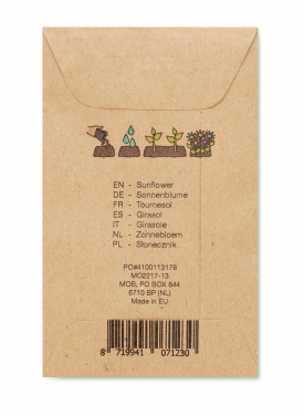 Logo trade reklaamtoote pilt: Päevalilleseemned ümbrikus