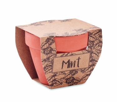 Logotrade ärikingid pilt: Terrakota potti piparmündiseemned