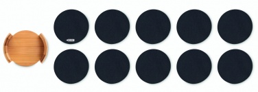 Logotrade reklaamtoote foto: RPET rannaalused bambusest hoidikus