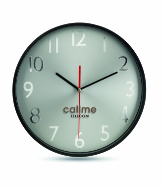 Logotrade reklaamtooted pilt: Hõbedase taustaga seinakell