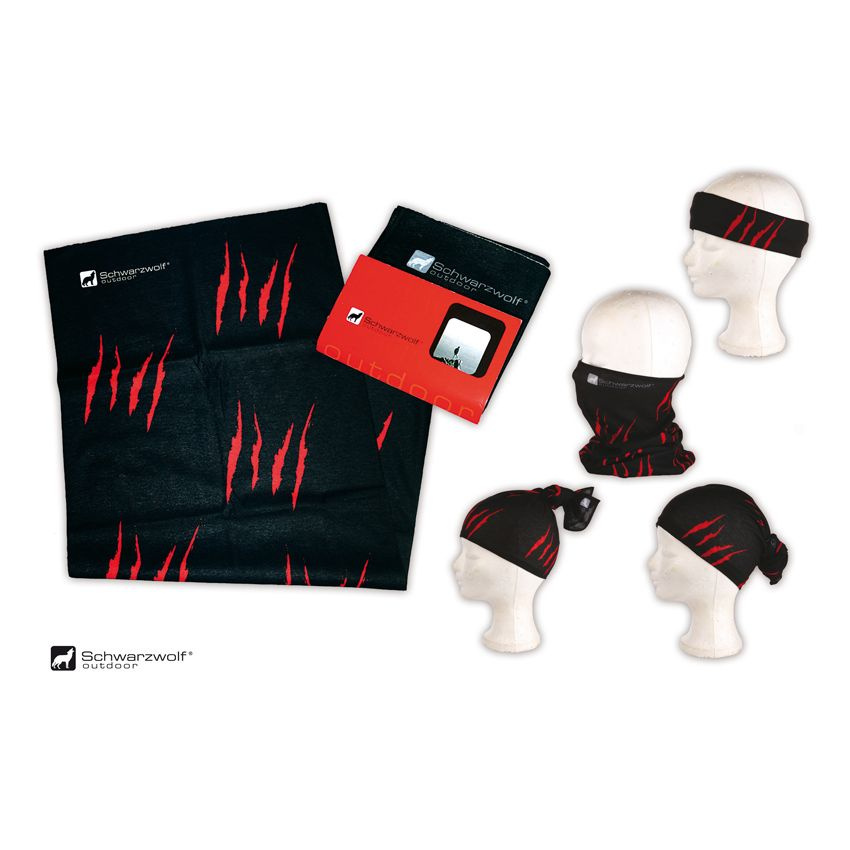 Logo trade reklaamkingid foto: Multifunktsionaalne bandaan BANDANA Schwarzwolf