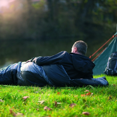 Logo trade reklaamtoote pilt: Magamiskott KINABALU Schwarzwolf