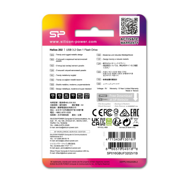 Logotrade firmakingi foto: Mälupulk Silicon Power HELIOS 202, 3.2 Gen 1, 16 GB