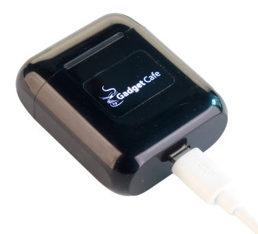 Logo trade ärikingituse pilt: Traadita kõrvaklapid valgustusega logoga