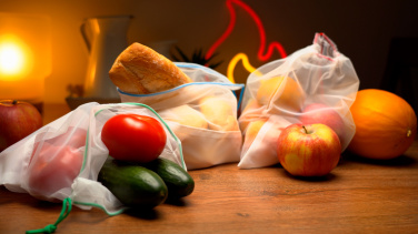 Logo trade ärikingituse pilt: Võrgust toidusäilituskotid, komplektis 3 kotti MIAMI