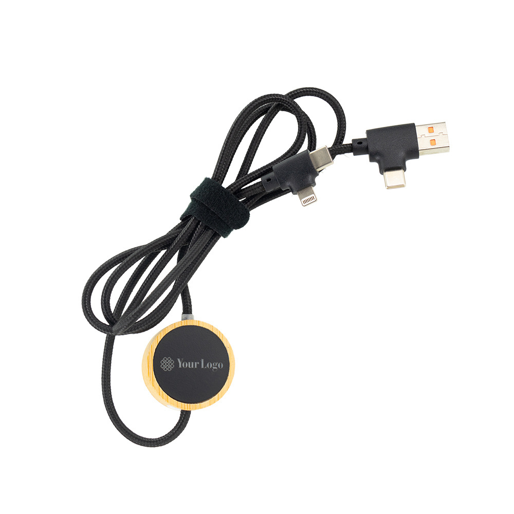 Logo trade ärikingi pilt: 4in1 pikk puidust kaabel valgustatud logoga graveerimiseks