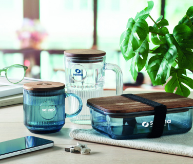 Logotrade meene foto: Ribiline klaasist kruus 300ml VITRIO MUG