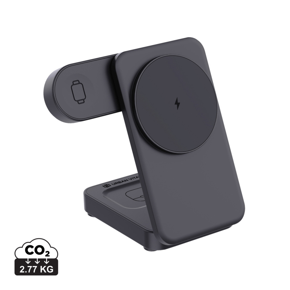 Logotrade ärikingid pilt: Urban Vitamin Arcadia RCS plastikust 15W 3in1 magnetiline laadija