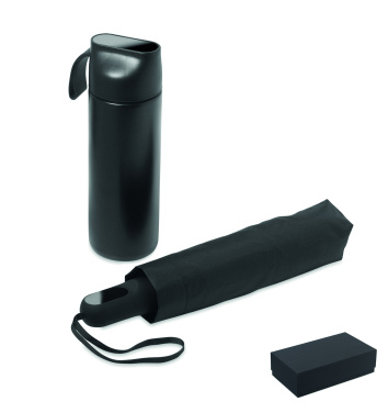 Logotrade firmakingid pilt: HITHERE kinkekomplekt termospudeli ja vihmavarjuga