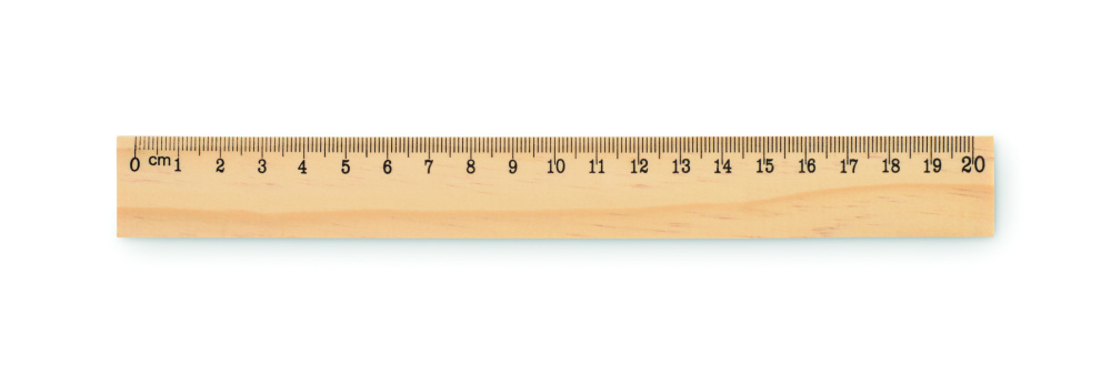 Logotrade meened pilt: RULER20 puidust joonlaud 20cm