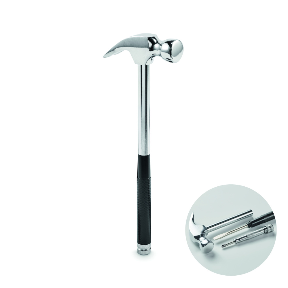 Logotrade reklaamtooted pilt: CLAW IT süsinikterasest haamer ja kruvikeeraja