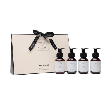 Logo trade firmakingi pilt: VINGA x TGL keha- ja kätehoolduskomplekt