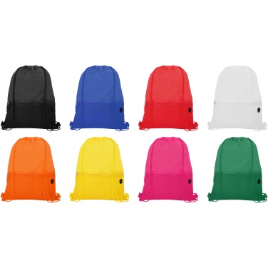 Logo trade liikelahja kuva: Oriole-reppu kiristysnyörillä, verkkokangasta 5L