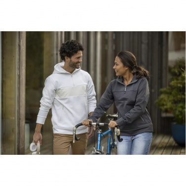 Logotrade mainostuotet kuva: Sayan miesten puolivetoketjullinen anorakkihupullinen svetari