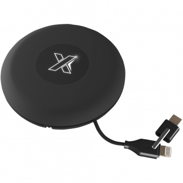 Logo trade liikelahjat mainoslahjat kuva: SCX.design C18 3-in-1 kaapeli, valaistuva, helposti kuljetettava