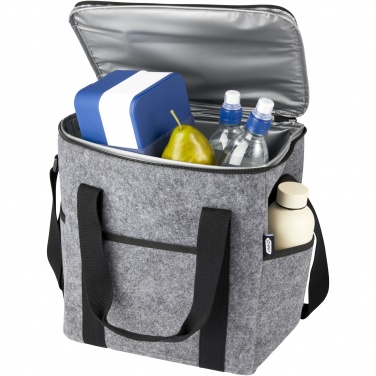 Logo trade mainoslahja ja liikelahja tuotekuva: Felta GRS-kierrätetystä huovasta valmistettu kylmälaukku pulloille 21 l