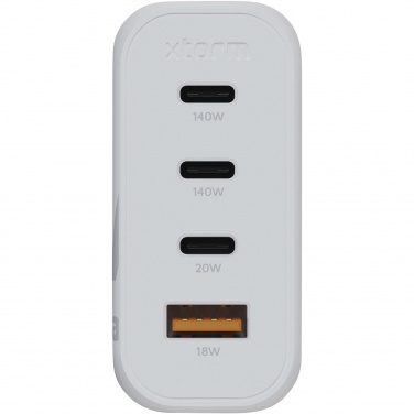 Logo trade liikelahja kuva: Xtorm XEC140 GaN²Ultra 140 W -seinälaturi