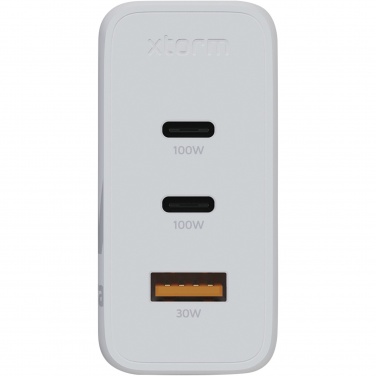 Logo trade mainoslahjat ja liikelahjat kuva: Xtorm XEC100 GaN²Ultra 100 W seinälaturi